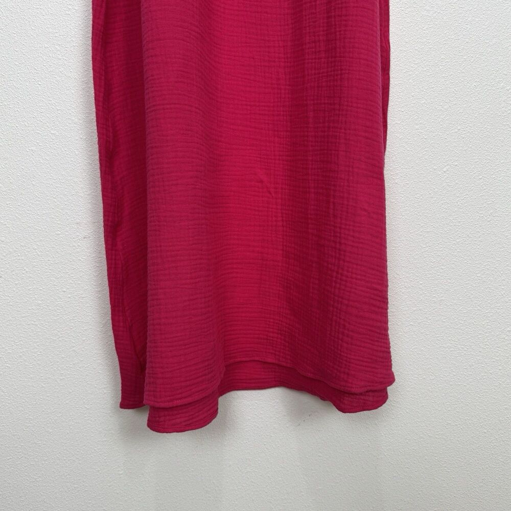 Express Dress Womens Small Pink Gauzy 100% Cotton Beachy Boho‎ Coastal Resort - Picture 9 of 14